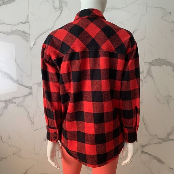 Lucky Brand Long Sleeve Button Up 100% Cotton Plaid Flannel Shirt - Picture 10 of 11